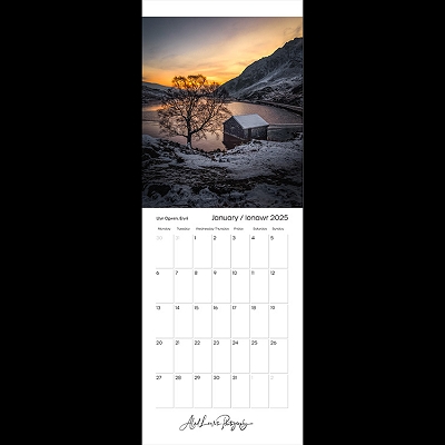 calendar cover for January - Llyn Ogwen