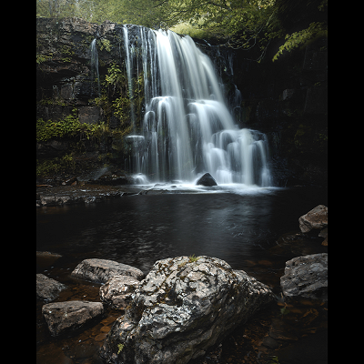 East Gill Force waterfall in the Yorkshire Dales.